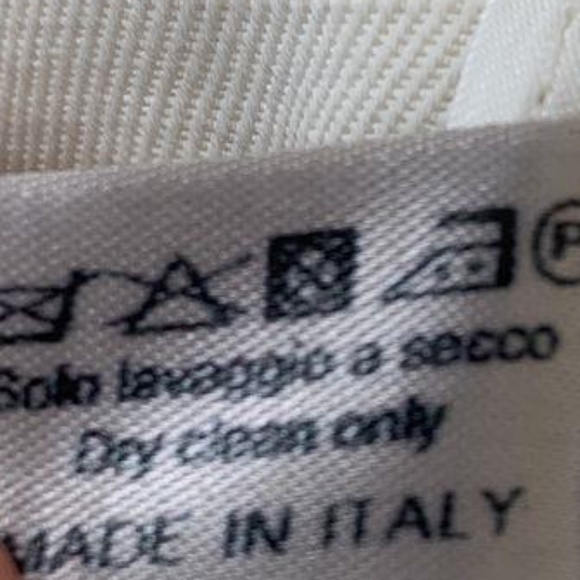 Bottega Veneta Womens Pants White Linen Cotton Blend Pockets Zip Italy 40 - Picture 7 of 7